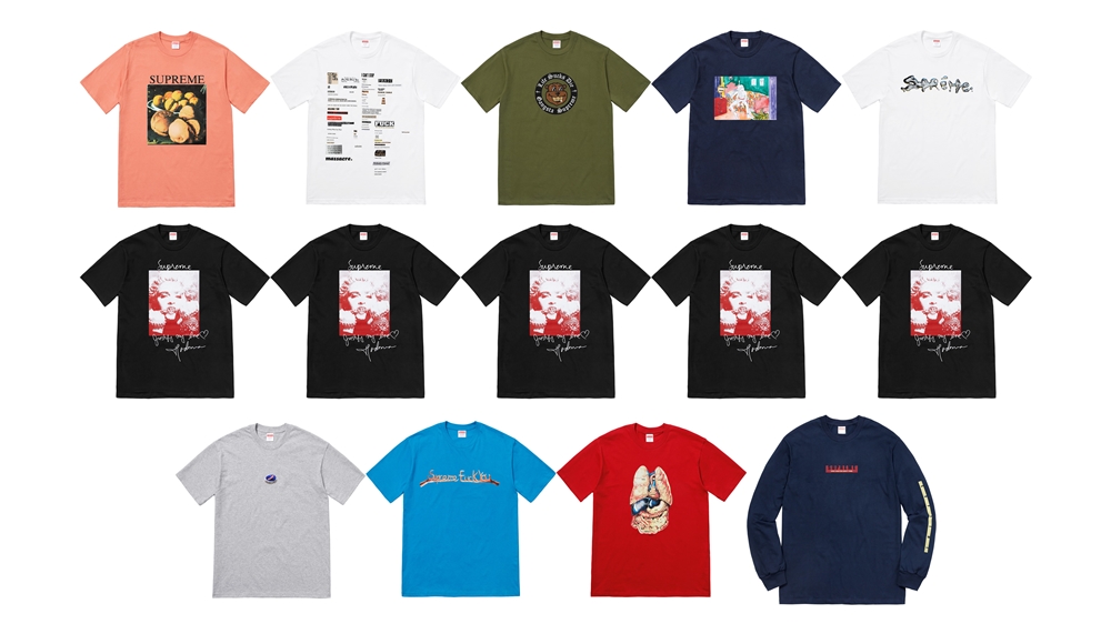 【Tシャツ/TEE まとめ】 シュプリーム (SUPREME) 2018 FALL/WINTER コレクション (2018年 秋冬)