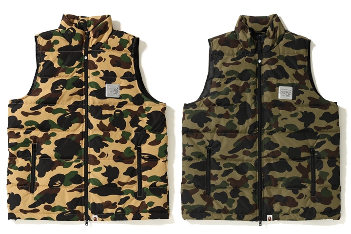 A BATHING APE CAMO ダウンベスト