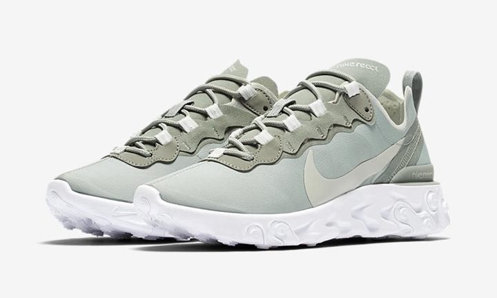 【オフィシャルイメージ】NIKE WMNS REACT ELEMENT 55 “Mica Green” (ナイキ ウィメンズ リアクト エレメント 55 “マイカ グリーン”) [BQ2728-300]