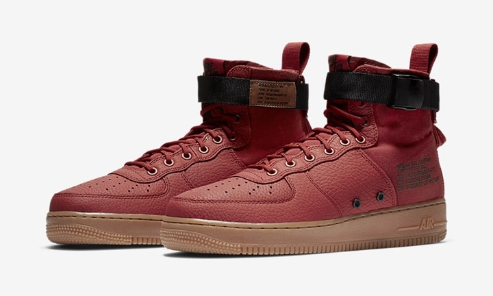 【オフィシャルイメージ】10月発売！ナイキ スペシャル フィールド エア フォース 1 ミッド “レッド” (NIKE SPECIAL FIELD AIR FORCE 1 {SFAF-1} MID “Red”) [917753-600]