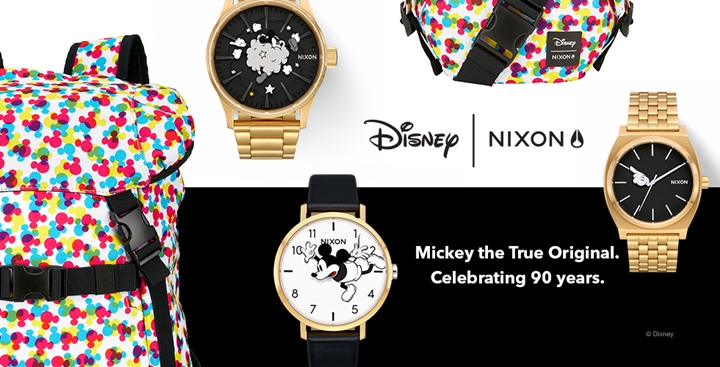ミッキーマウス生誕90周年！ NIXON × Disney によるアニバーサリーアイテム「THE MICKEY MOUSE 90TH ANNIVERSARY Collection」が9/15からリリース (ニクソン ディズニー)