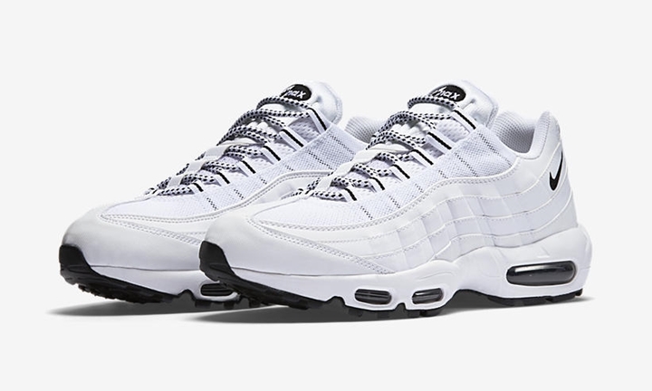 【オフィシャルイメージ】2018年 ホリデーモデル！ナイキ エア マックス 95 “ホワイト/ブラック” (NIKE AIR MAX 95 “White/Black” 2018 Holiday) [609048-109]