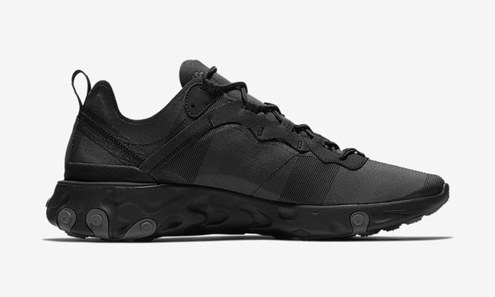 Nike ReactElement 55 TripleBlack 28.5