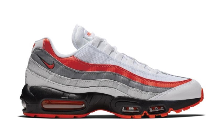 ナイキ エア マックス 95 エッセンシャル “ホワイト/ブライト クリムゾン” (NIKE AIR MAX 95 ESSENTIAL “White/Bright Crimson”) [749766-112]