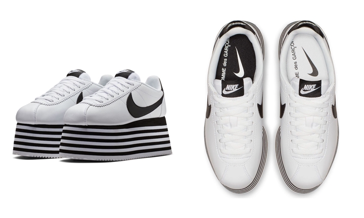 コム デ ギャルソン ウィメンズ　ナイキ コルテッツ "ホワイト/ブラック" (COMME des GARCONS x NIKE WMNS CORTEZ "White/Black") [BV0070-100]