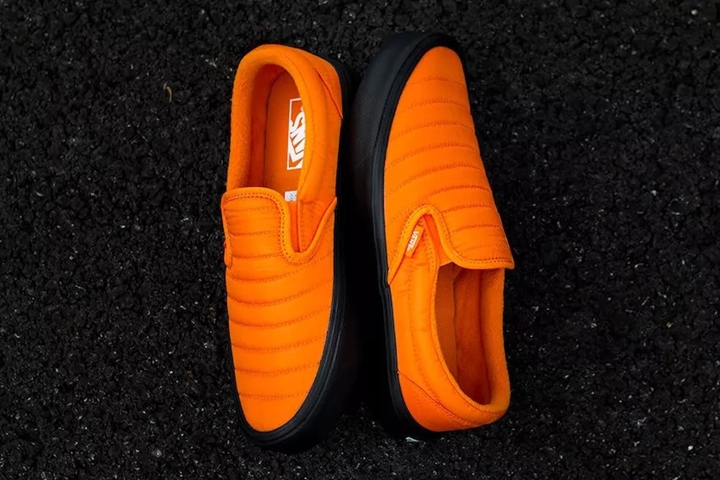 VANS “Quilted” SLIP-ON LITE “RUSSET ORANGE/BLACK” (バンズ “キルト” スリッポン ライト "ラセット オレンジ/ブラック")