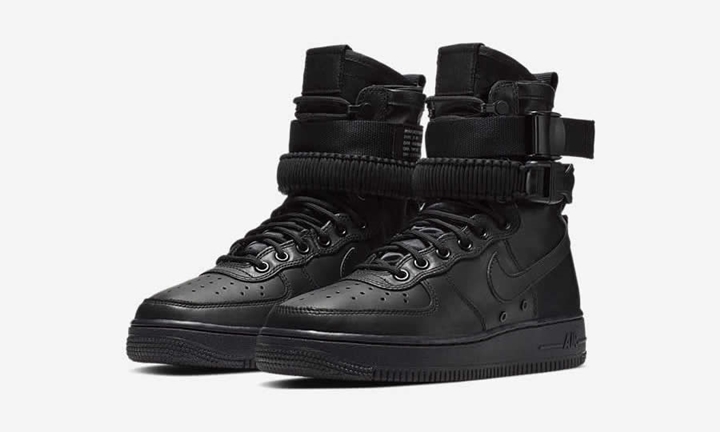 【オフィシャルイメージ】ナイキ ウィメンズ スペシャル フィールド エア フォース 1 “トリプル ブラック” (NIKE WMNS SPECIAL FIELD AIR FORCE 1 {SFAF-1} “Triple Black”) [857872-005]