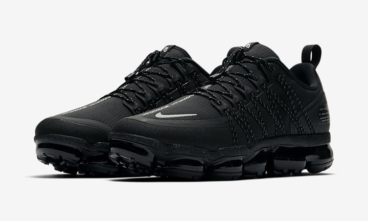 air vapormax run utility black reflect silver