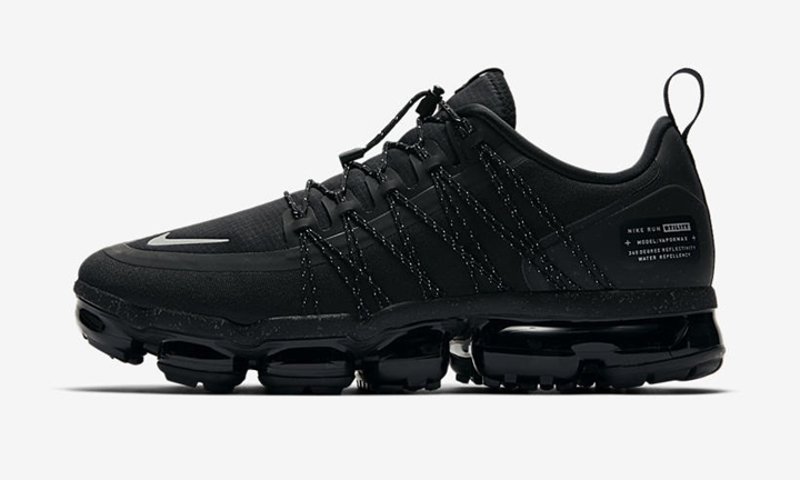 vapormax run utility black reflect silver