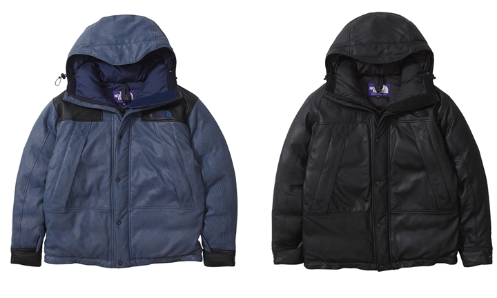 ザ・ノースフェイス パープル レーベル「Mountain Down Leather Jacket」2018年 秋冬モデル (THE NORTH FACE PURPLE LABEL 2018 FALL/WINTER) [ND2868N]