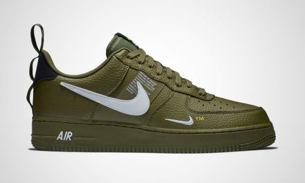 ナイキ エア フォース 1 07 ユーティリティ ロー "オリーブ" (NIKE AIR FORCE 1 07 LV8 UTIRITY LOW “Olive”) [AJ7747-300]