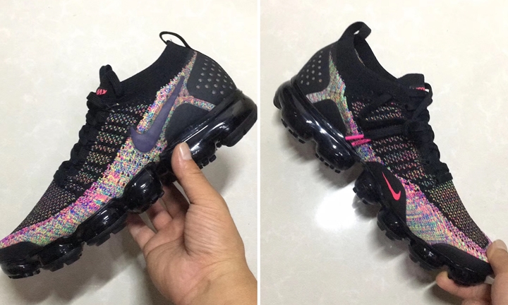 【リーク】ブラック/マルチカラー フライニットのナイキ エア ヴェイパーマックス 2.0 (NIKE AIR VAPORMAX 2.0