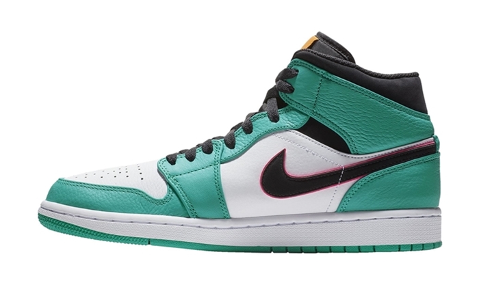 ナイキ エア ジョーダン 1 ミッド “ターボ グリーン/ハイパー ピンク” (NIKE AIR JORDAN 1 MID “Turbo Green/Hyper Pink”) [852542-306]