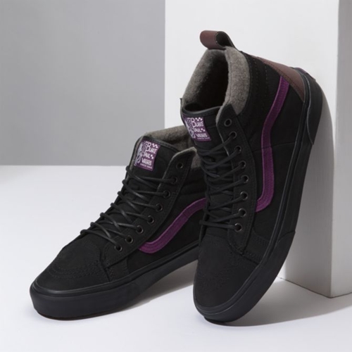 vans sk8 hi black purple