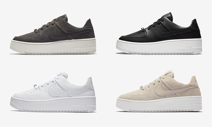 【オフィシャルイメージ】10月発売！ナイキ ウィメンズ エア フォース 1 セージロー 5カラー (NIKE WMNS AIR FORCE 1 SAGE LOW) [AR5339-001,002,100,200,201]