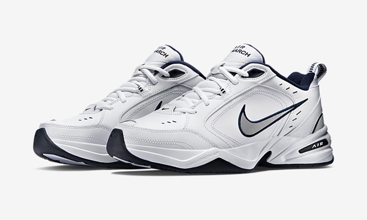 【オフィシャルイメージ】ナイキ エア モナーク 4 “ホワイト/メタリック シルバー” (NIKE AIR MONARCH IV (4E) “White/Metallic Silver”) [415445-102]