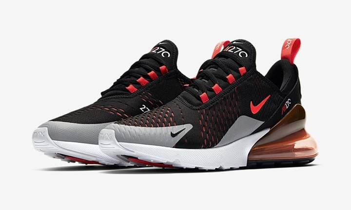 【オフィシャルイメージ】ナイキ エア マックス 270 “ブラック/ブライト クリムゾン” (NIKE AIR MAX 270 “Black/Bright Crimson”) [AH8050-015]