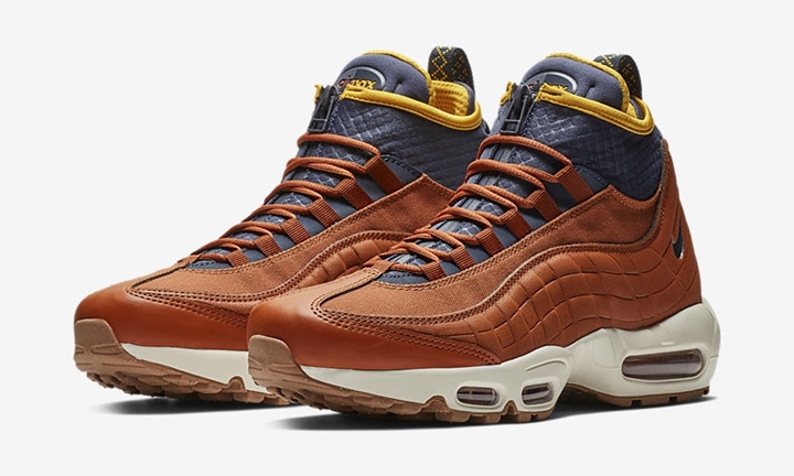 【オフィシャルイメージ】ナイキ エア マックス 95 スニーカー ブーツ “ダーク ラセット/サンダー ブルー” (NIKE AIR MAX 95 SNEAKERBOOT “Dark Russet/Thunder Blue”) [806809-204]