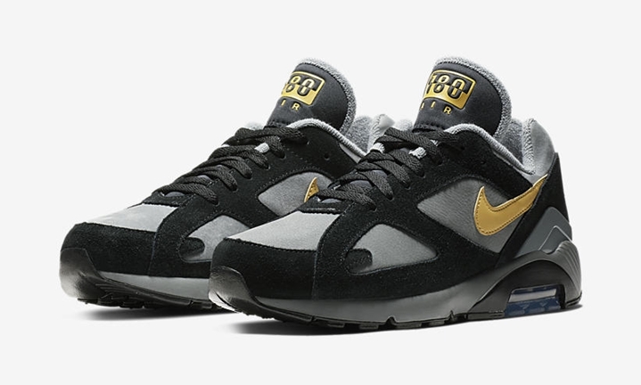 【オフィシャルイメージ】ナイキ エア マックス 180 “ブラック/グレー/ゴールド” (NIKE AIR MAX 180 “Black/Grey/Gold”) [AV7023-200]