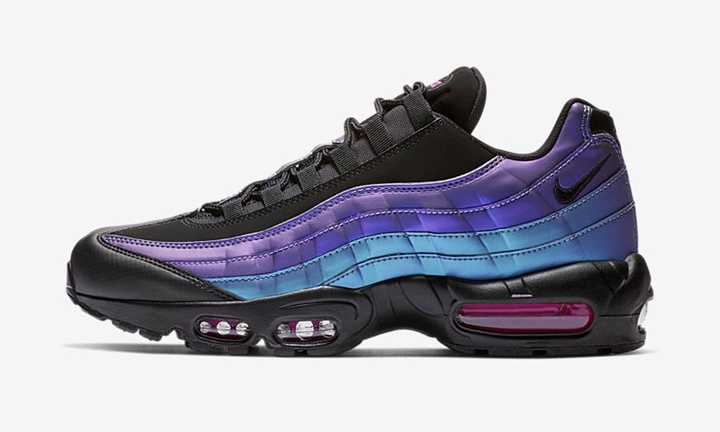 【オフィシャルイメージ】ナイキ エア マックス 95 プレミアム “ブラック/レーザーフューシャ” (NIKE AIR MAX 95 PREMIUM “Black/Laser Fuchsia”) [538416-021]