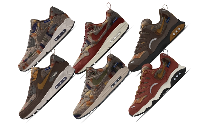 ペンドルトン素材でカスタマイズ！NIKE iD AIR MAX 1/AIR MAX 90/AIR TERRA HUMARA がリリース (ナイキ エア マックス/エア テラ フマラ)