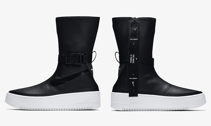 【オフィシャルイメージ】11/1発売！ナイキ ウィメンズ エア フォース 1 セージ ハイ “ブラック” (NIKE WMNS AIR FORCE 1 SAGE HIGH “Black”) [AQ2771-001]