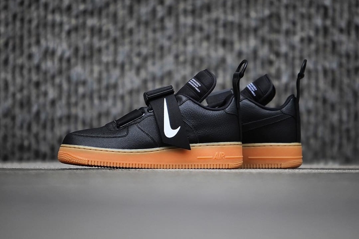 ナイキ エア フォース 1 ユーティリティ ロー QS “ブラック/ガム” (NIKE AIR FORCE 1 UTIRITY LOW QS “Black/Gum”)