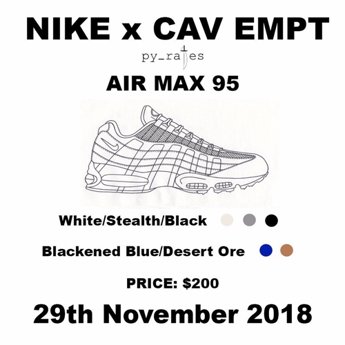 11/29発売予定！C.E × NIKE AIR MAX 95 2カラーがリリースか！？ (シーイー ナイキ エア マックス 95)