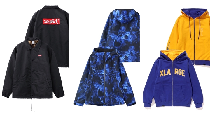 【”BLUE FIRE” COLLECTION】XLARGE/X-girl コラボ/レギュラーアイテムが10/19から発売 (エクストララージ エックスガール)