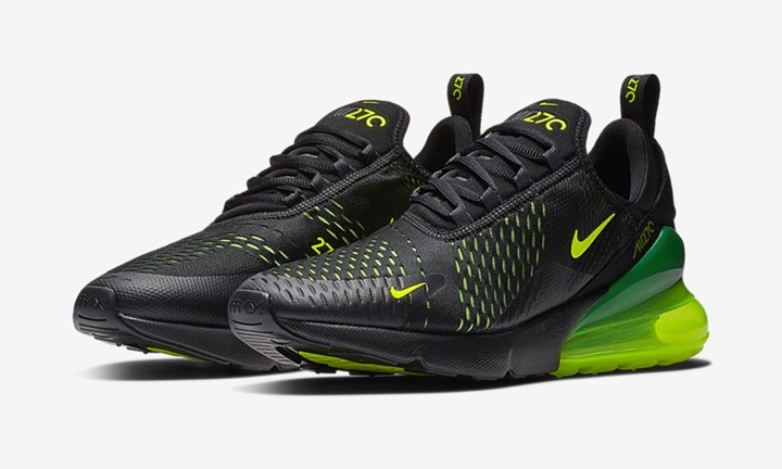 【オフィシャルイメージ】11月発売！ナイキ エア マックス 270 “ブラック/ボルト” (NIKE AIR MAX 270 “Black/Volt”) [AH8050-017]