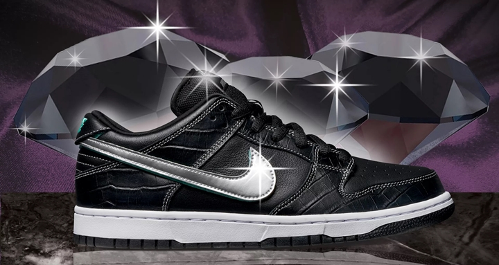 DIAMOND SUPPLY × NIKE SB DUNK LOW “BLACK TIFFANY" (ダイアモンドサプライ ナイキ SB ダンク ロー “ブラック ティファニー")