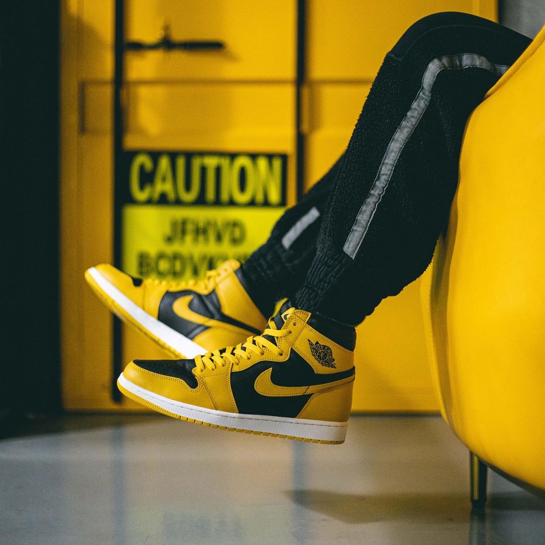 【国内 8/23、9/20 発売】ナイキ エア ジョーダン 1 レトロ ハイ “イエロー/ブラック/ホワイト” (NIKE AIR JORDAN 1 RETRO HIGH “Pollen/Black/White”) [555088-701/575441-701]