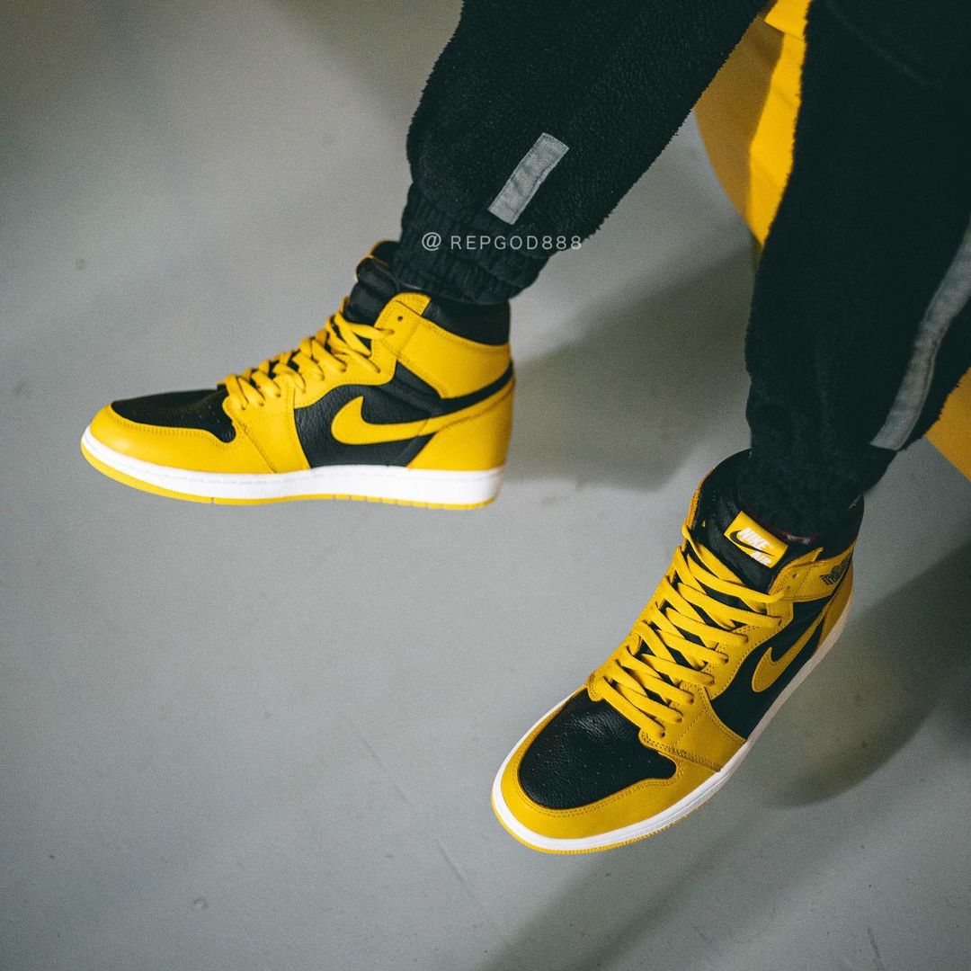 【国内 8/23、9/20 発売】ナイキ エア ジョーダン 1 レトロ ハイ “イエロー/ブラック/ホワイト” (NIKE AIR JORDAN 1 RETRO HIGH “Pollen/Black/White”) [555088-701/575441-701]