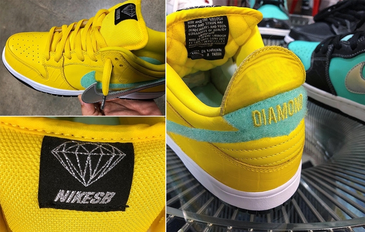 DIAMOND SUPPLY × NIKE SB DUNK LOW “Yellow Diamond” (ダイアモンドサプライ ナイキ SB ダンク ロー “イエロー ダイアモンド”)