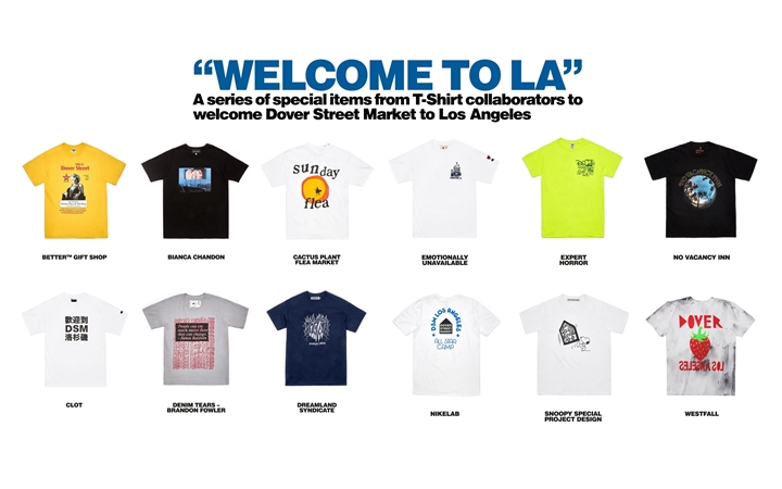 DOVER STREET MARKET LA オープン記念 コラボTEEが11/3リリース (ドーバー ストリート マーケット DSM)