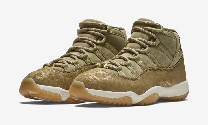 【オフィシャルイメージ】11/23発売！ナイキ ウィメンズ エア ジョーダン 11 "オリーブ ラックス" (NIKE WMNS AIR JORDAN XI "Olive Lux") [AR0715-200]