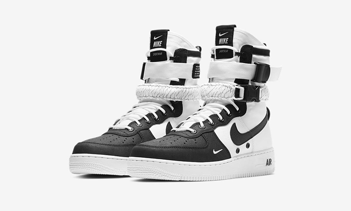 【オフィシャルイメージ】ナイキ スペシャル フィールド エア フォース 1 “ホワイト/ブラック” (NIKE SPECIAL FIELD AIR FORCE 1 {SFAF-1} “White/Black”) [864024-100]