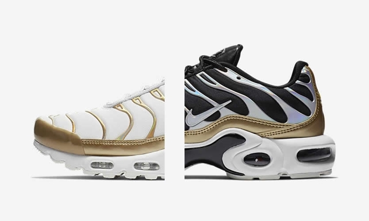 【オフィシャルイメージ】11/15発売！ナイキ ウィメンズ エア マックス プラス “メタリックゴールド” (NIKE WMNS AIR MAX PLUS “Metalic Gold”) [605112-054,055]