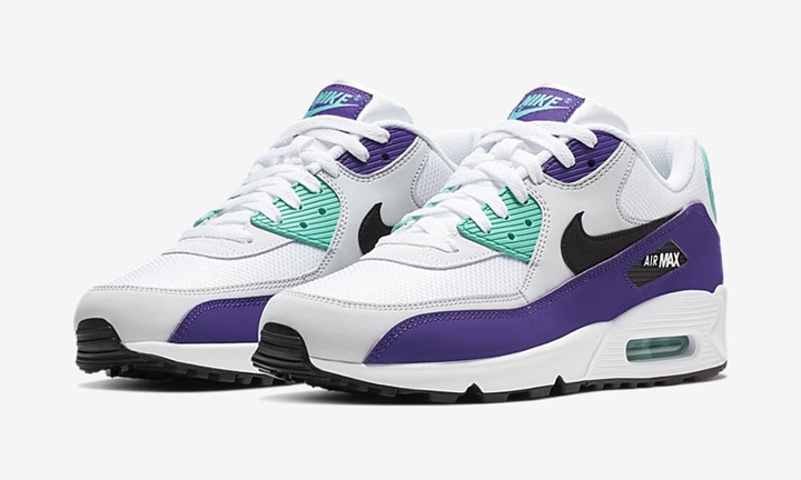 【オフィシャルイメージ】ナイキ エア マックス 90 エッセンシャル “ホワイト/コート パープル” (NIKE AIR MAX 90 ESSENTIAL “White/Court Purple”) [AJ1285-103]