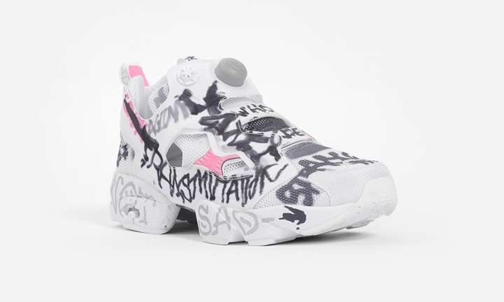 VETEMENTS 2019 S/S × REEBOK GRAFFITI INSTAPUMP FURY 2.0 "White" (ヴェトモン リーボック インスタ ポンプ フューリー “ホワイト”)