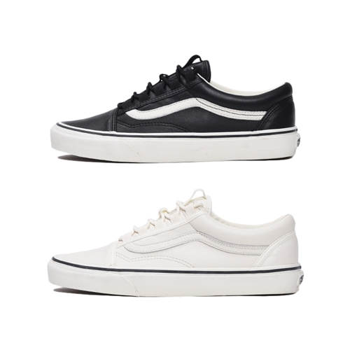 VANS LEATHER OLD SKOOL GHILLE “MARSHMALLOW/BLACK” (バンズ レザー オールドスクール ギリー “マシュマロ/ブラック”)