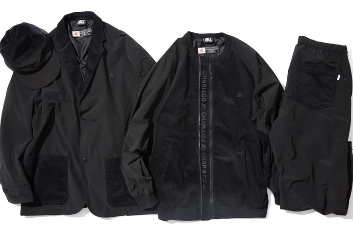 CHARI&CO × STARTER BLACK LABEL "BLACKOUT COLLECTION"が、BEAMS Tにて11/16から発売 (チャリアンドコー スターター ブラック レーベル)