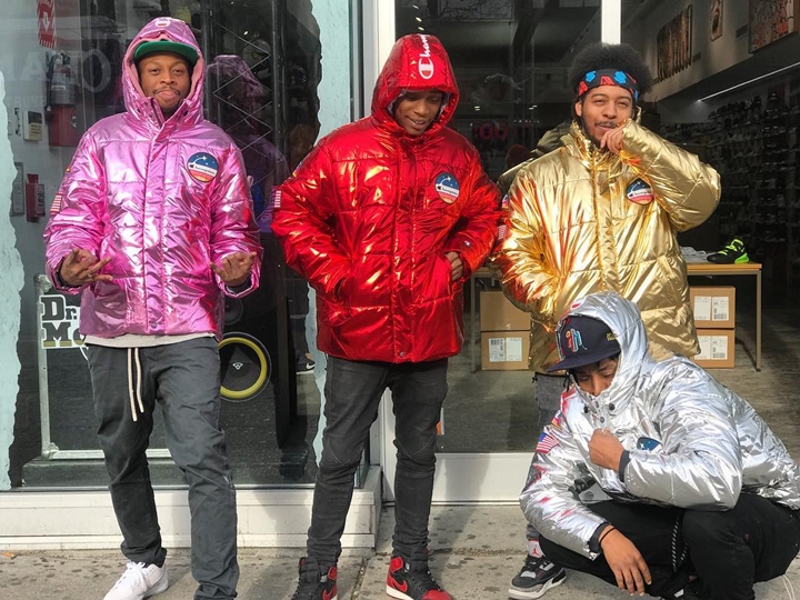 Champion USA × NASA "Metallic Puffer Jackets" (チャンピオン USA ナサ "メタリック パフ ジャケット")