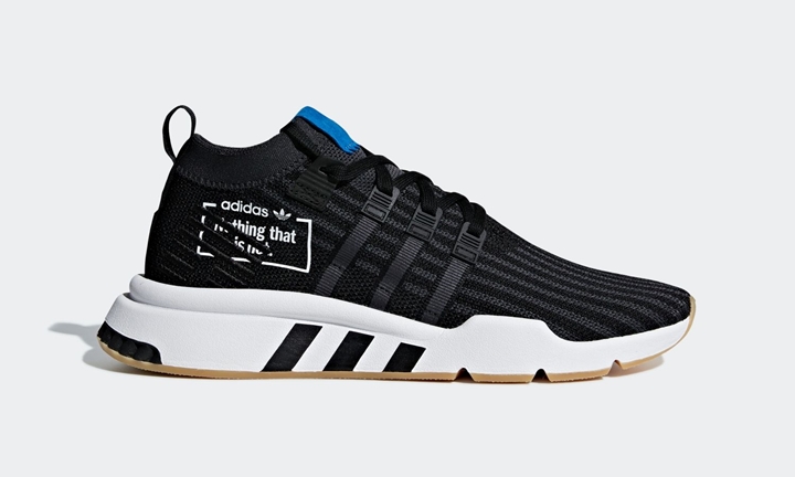 11/22発売！adidas Originals EQT SUPPORT MID ADV PRIMEKNIT {PK} AT “Core Black/Blue Bird” (アディダス オリジナルス エキップメント サポート ミッド プライムニット AT “ブラック/ブルー バード”) [B37413]