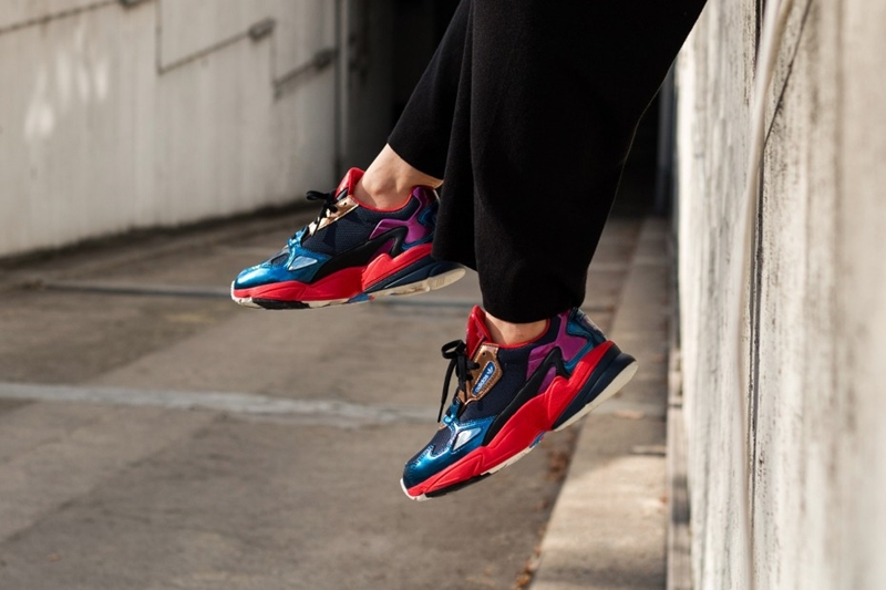 12/6発売！adidas Originals WMNS FALCON “Collegiate Navy/Red” (アディダス オリジナルス ウィメンズ ファルコン “カレッジ ネイビー/レッド”) [CG6632]