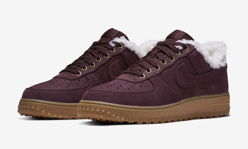 【オフィシャルイメージ】ナイキ エア フォース 1 ロー プレミアム ウィンター “バーガンディ クラッシュ” (NIKE AIR FORCE 1 LOW PREMIUM WINTER “Burgundy Crush”) [AV2874-600]