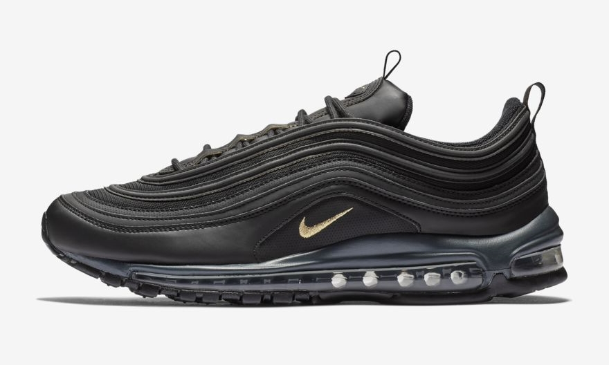 nike air max 97 black and metallic gold