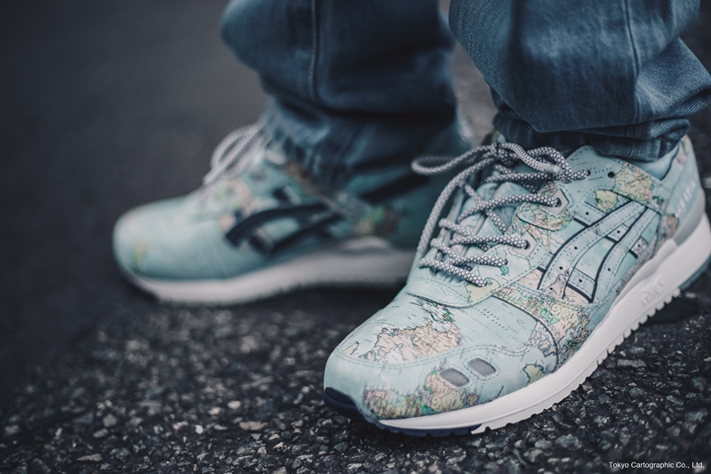 エクスクルーシブモデル 「ASICS TIGER GEL-LYTE III 『WORLDMAP』for atmos」が11/23から発売 (アシックス タイガー ゲルライト アトモス)