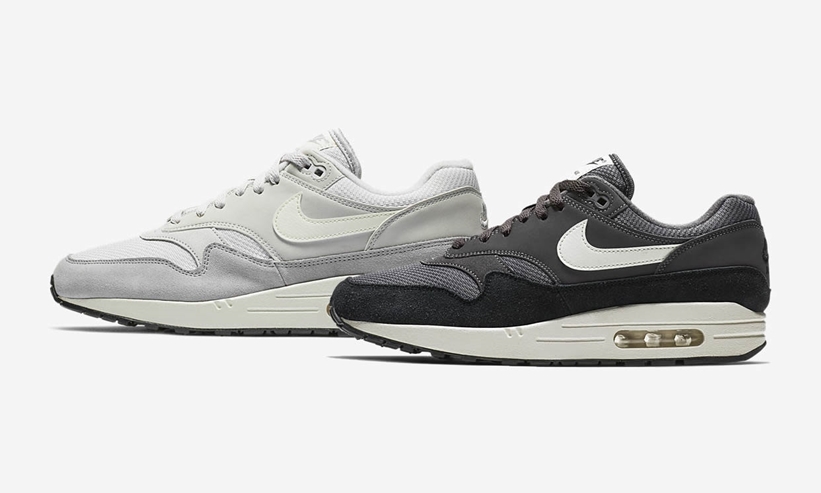 【オフィシャルイメージ】ナイキ エア マックス 1 2カラー (NIKE AIR MAX 1 “White/Grey”) [AH8145-011,012]