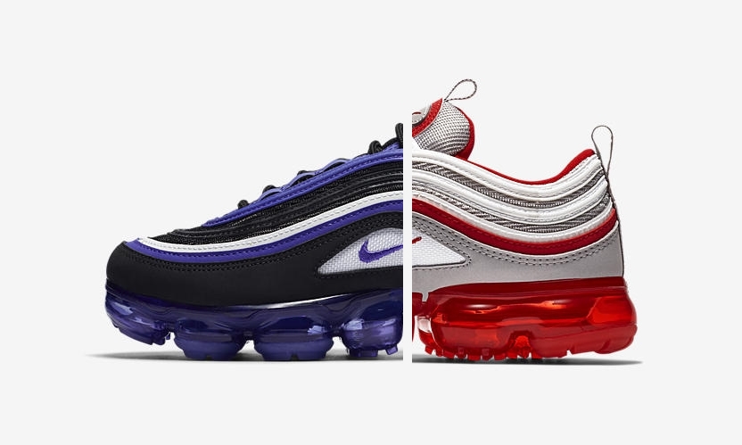 【オフィシャルイメージ】11/26発売！NIKE GS AIR VAPORMAX 97 “Persian Violet/University Red” (ナイキ GS エア ヴェイパーマックス 97 “ペルシャバイオレット/ユニバーシティレッド”) [BV1153-001,002]